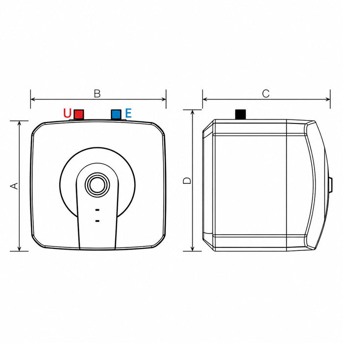 Chauffe-eau électrique SUNSYSTEM MB 15 KS-U – 15 L – 2 kW – sous évier